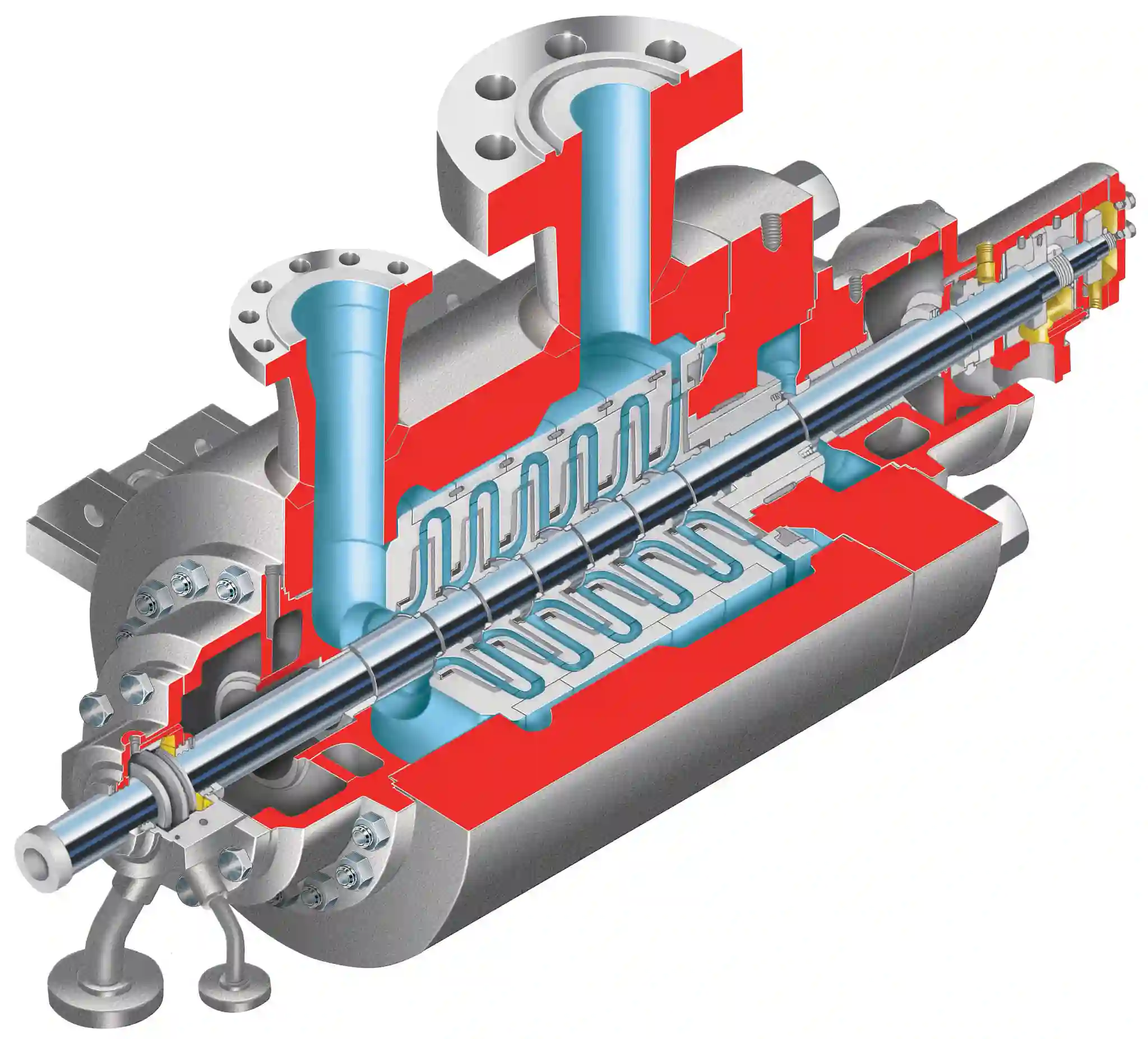 Worthington BP Between Bearings Pump-Horizontal,Multistage,Double Case