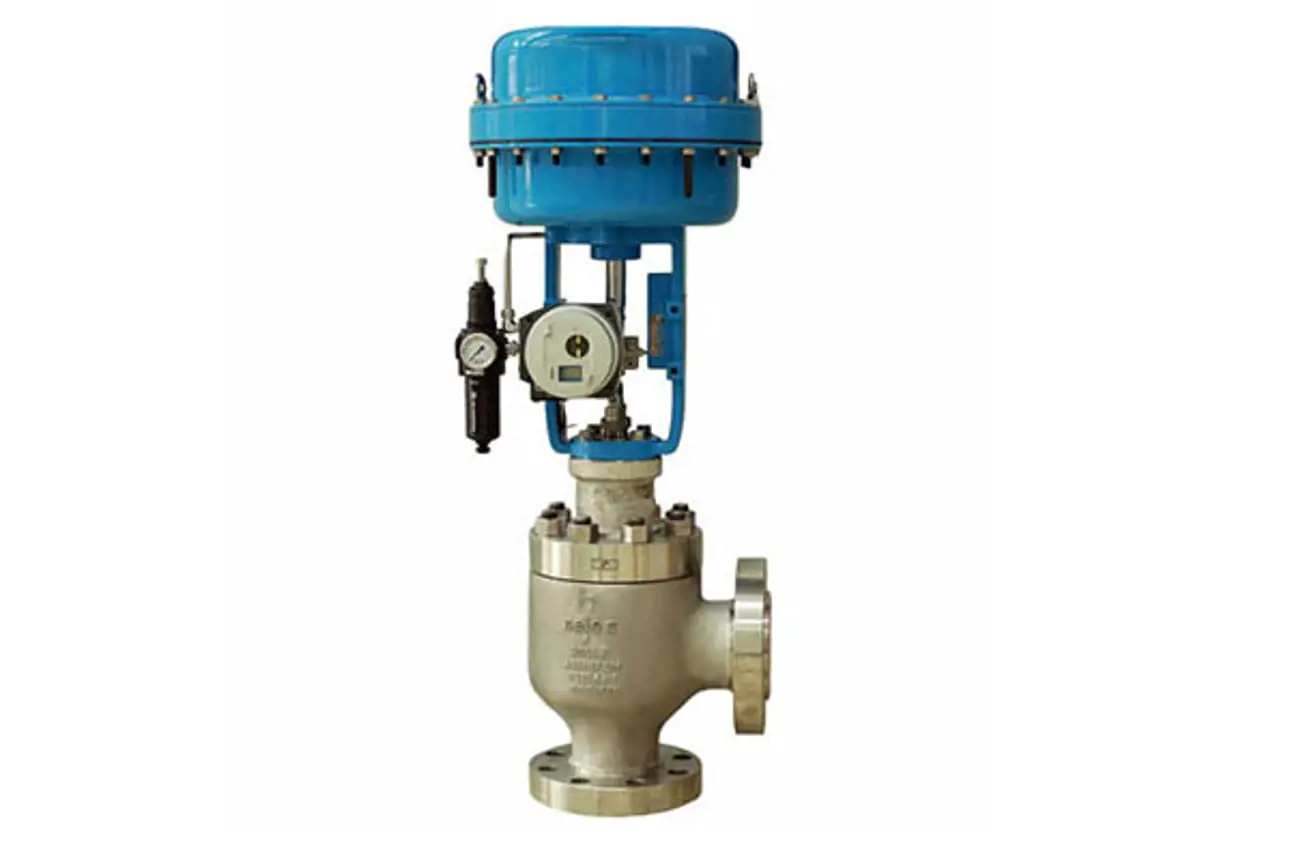 Neles Omega™ angle valve, series AM
