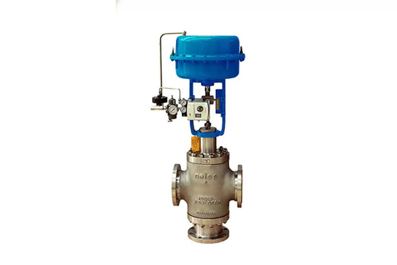 Neles 3-way globe valve, series GW
