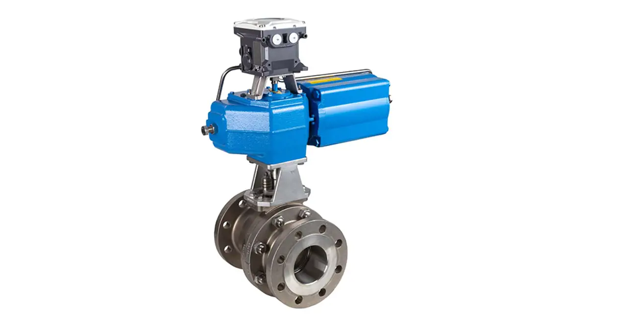 Neles trunnion ball valve, series D