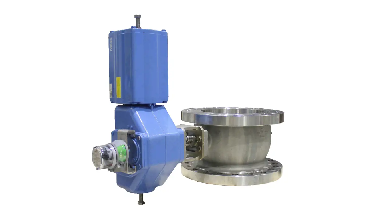 Neles R- series segmented ball valve for on-off applications
